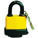 101032- Padlock Laminated 50mm with Plastic Cover Plated 