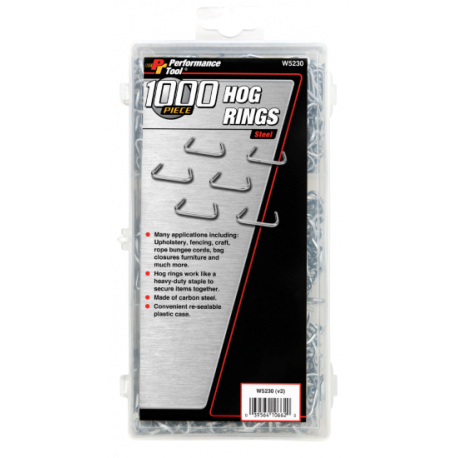 1000 Piece Steel Hog Rings w5230