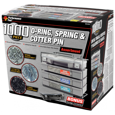 Assortiments de Cotter Pins et plus 1000pc w5353