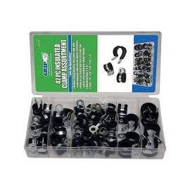 42 PC RUBBER INSULATED CLAMP ASST 43115