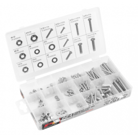 224pc Stainless Steel nut and bolt Assortment w5358