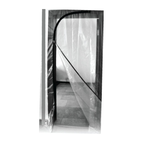  180710- Porte avec fermeture éclair 220cm Haut x 112cm Large 