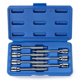  Extra Long Torx Socket/Bit Set 3/8" Drive SAE | 7 Pc 10080a