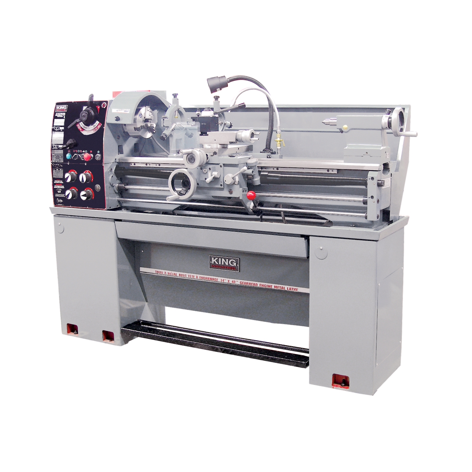 Tour à métal 14” x 40” avec tête à engrenage KC-1640ML