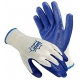 Blue Grey Rubber and Cotton gloves 12 pairs XL 551463