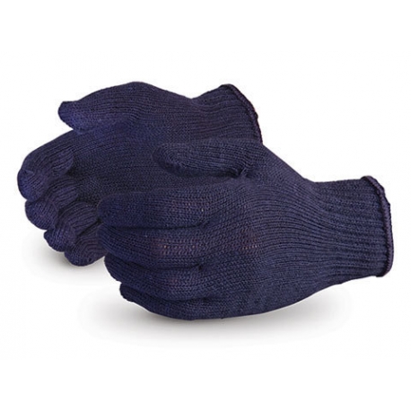 blue cotton gloves