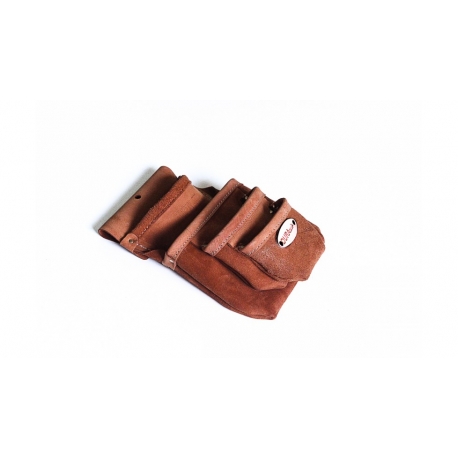 Leather Tool Pouch Industrial 4 pocket (P404)