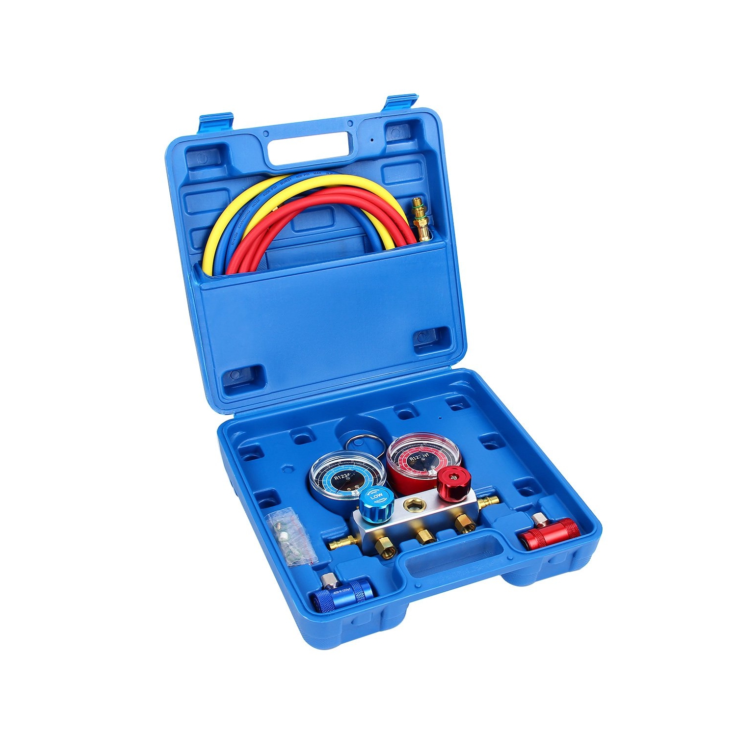 A/C Air Conditioning Refrigerant Manifold Gauge Set With High/Low Side  Adapter (R1234) - CENTRE OUTILS PLUS
