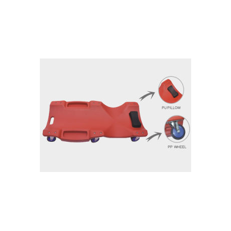 46 inch mechanic creeper with 4 inch wheels LIT46