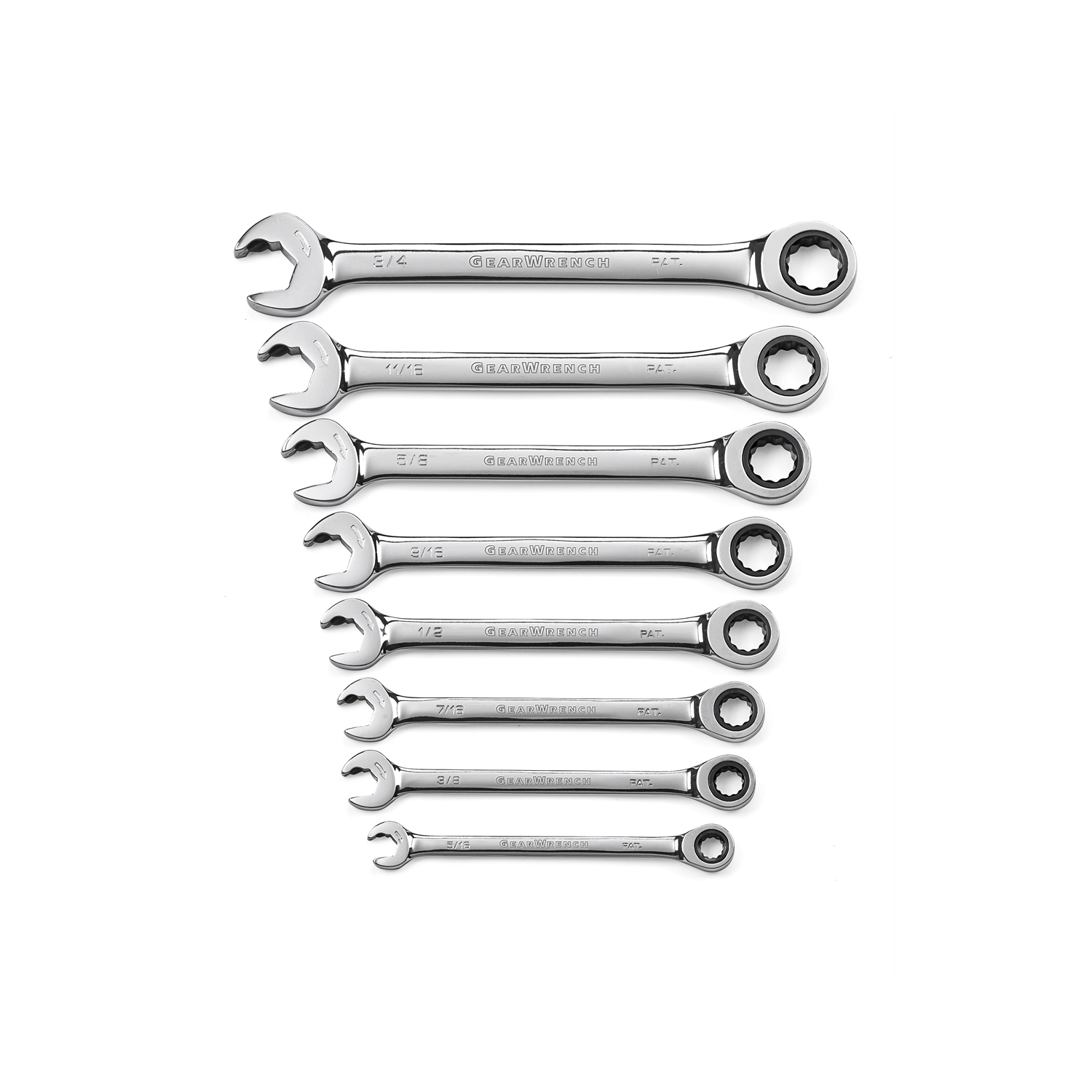 せーき 8 Piece SAE Dual Ratcheting Open End Set KDT85599