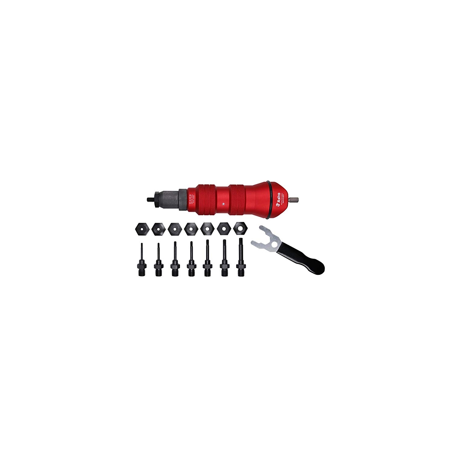 Astro Pneumatic Tool ADN14 Kit d'adaptateur pour perceuse d'écrou à rivet