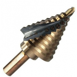 M2 steel spiral flute step drill bit (10194B)