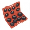 OIL FILTER CAP WRENCH SET 15PC