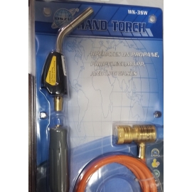 Self lighting torch with hose