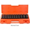 Deep impact socket set 1/2'' drive SAE (BTSAE12)