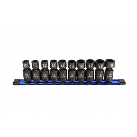 10 piece 3/8'' drive pinless Universal socket set (78344)