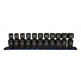 Pinless short (nano) impact joint socket set MM (78244)