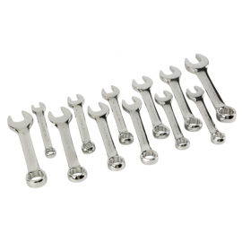 12 piece stubby SAE and Metric wrench set (W1157)