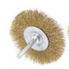 Brosse d'acier en brasse 3" x 1/4" shaft (btwb3d)