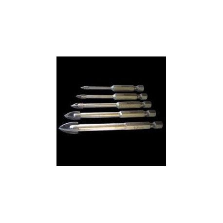 5 piece glass and tile drill bit set (BT5PC)