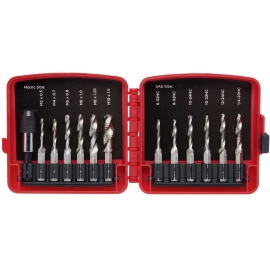 Drill bit and tap set 13 piece (10059A)