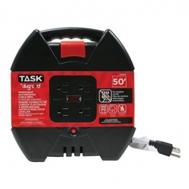 Task extension cord 50' with reel (