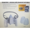 Respirator silicone with dual cartridges (70620B)