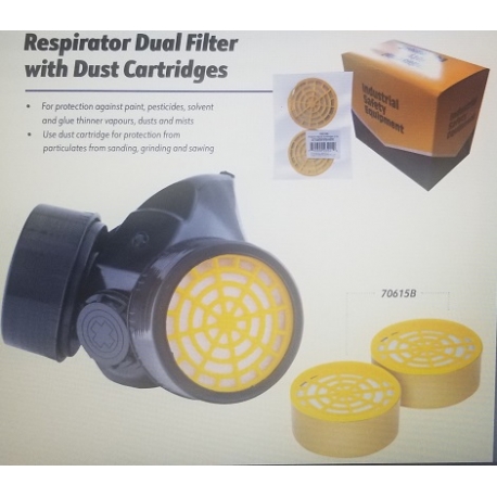  RESPIRATOR MASK DOUBLE FOR DUST (70610B)