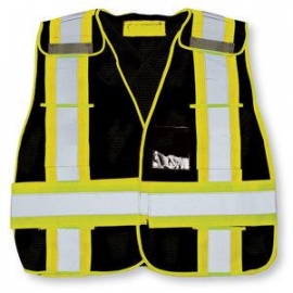 Black High-Viz Safety Vest 70706