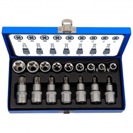 Torx and E socket set 16 piece (BTT16)