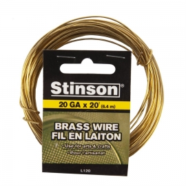 Stinton Brass tie wire 20G x 6.4M (412120)