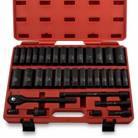 Socket set impact 35 piece 1/2'' drive (02446A)