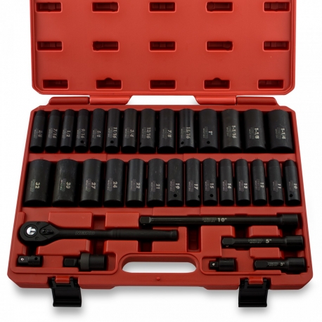Socket set impact 35 piece 1/2'' drive (02446A) Socket set impact 35 piece 1/2'' drive (02446A)