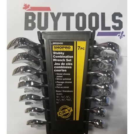 Stubby combination wrench set (W009490)