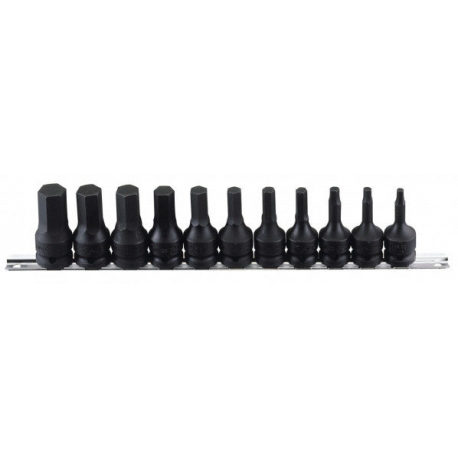 Hexagonal socket set, impact 1/2'' drive genius (TH-411M)