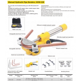 Manual / hydraulic pipe bender (HHW-22B)