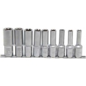 Deep E socket set 9 piece 1/2'' (205011)