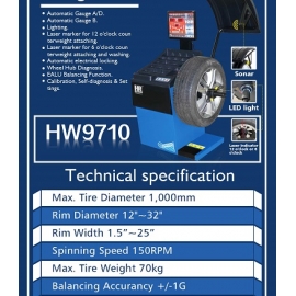 Pro commercial wheel balancer (BT9710)