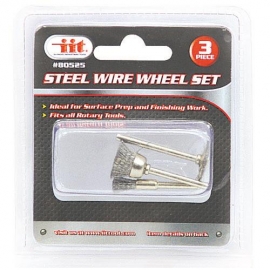 3 piece steel wire brush set (80525)