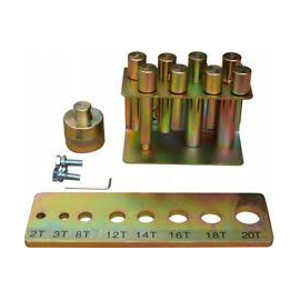  9 pc. Press Pin/Punch Kit With Holder Bracket For Dynamo Air/Hydraulic Shop Presses (spak)