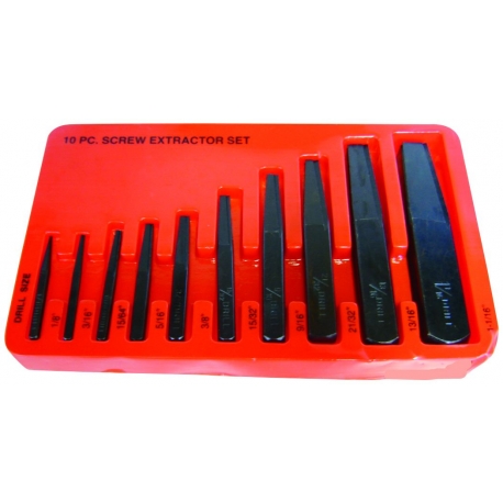 10 piece screw extractor set square (YF1021)