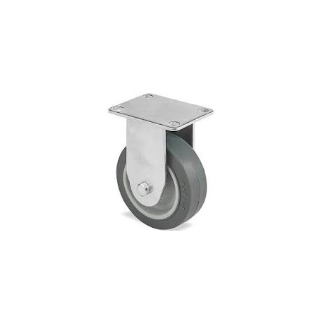 Thermplastic rubber 3 inch caster fixed (21-75R-PU)