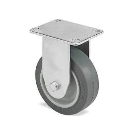 Thermplastic rubber 3 inch caster fixed (21-75R-PU)