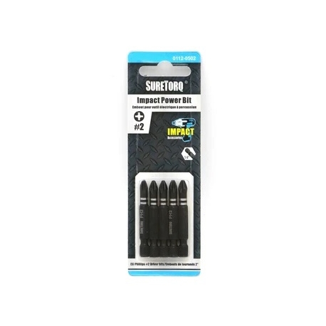Impact power bit set PH2 5 piece (0112-0502) Impact power bit set PH2 5 piece (0112-0502)