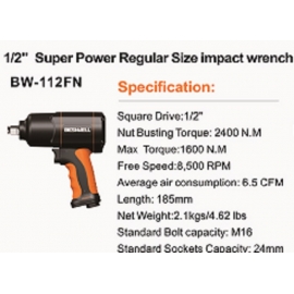 Clé a choc 1/2 pouce 1100 LBS impact (bt112)