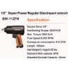 Impact wrench 1/2 drive ULTRA power 1100lbs (BT112)