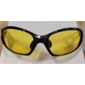 Amber work glasses with black frame (LUNAMB-1)