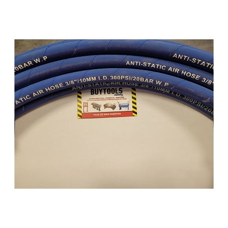 Anti-Static EPDM air hose 3/8'' x 50 feet (BTAS-50)