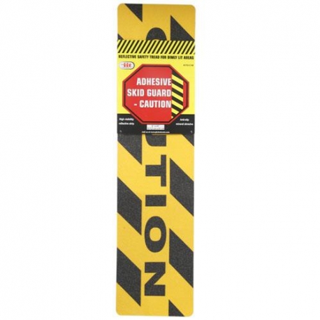 Adhesive skid guard 6'' x 24'' Caution (75172) - CENTRE OUTILS PLUS