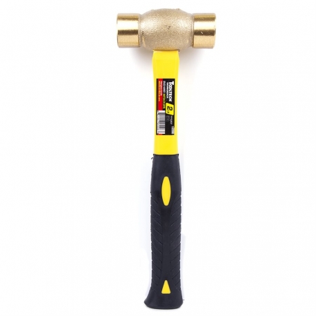 brass mallet 2 pounds w/ fiberglass handle (705506)